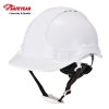 Safeyear W 018 White ABS Ventilated Safety Hard Hat Helmet with Adjustable Ratchet